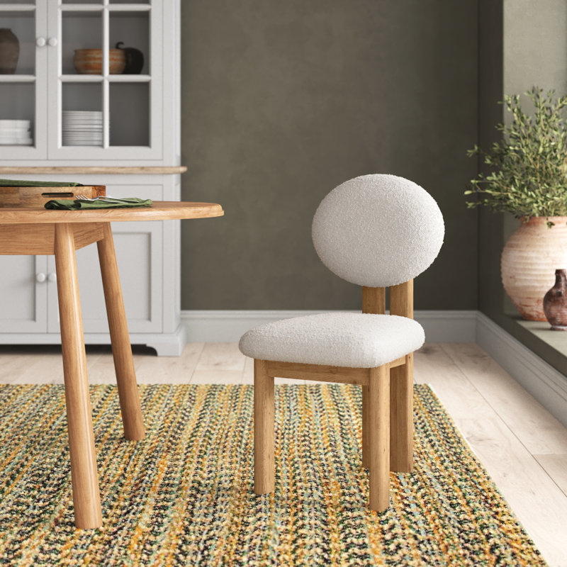 Joss & Main Vivica Boucle Upholstered Parsons Chair | Wayfair
